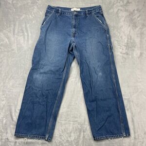 Levi's Carpenter Jeans Mens 34x30 (34x28) Blue Denim Utility Pockets Workwear